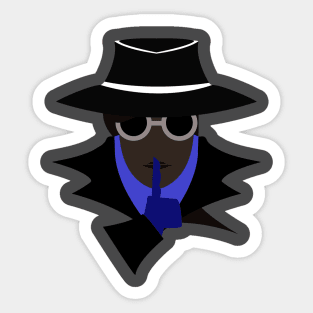 Lady Black shush (afro): A Cybersecurity Design Sticker